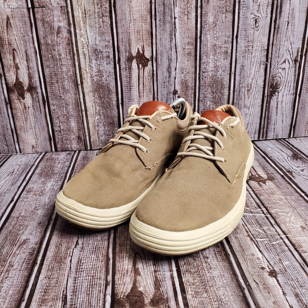 Skechers Men's Porter Zevelo Memory Foam Shoes 64943 Tan Classic Fit Size 12